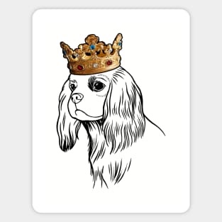 English Toy Spaniel Dog King Queen Wearing Crown Magnet